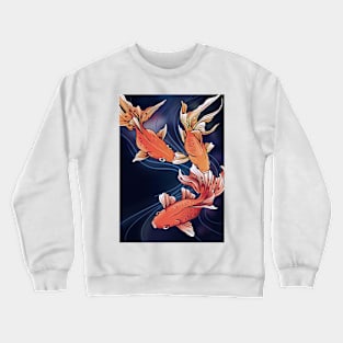 swimming goldfish Crewneck Sweatshirt